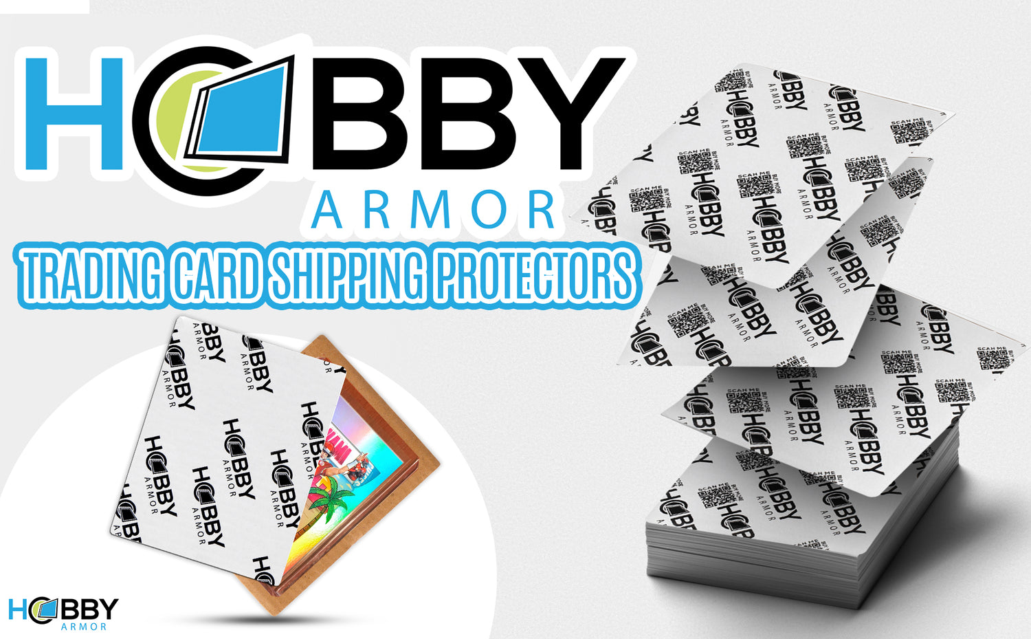 Hobby Armor Trading Card Shipping Protectors - 3.5" x 4.5"