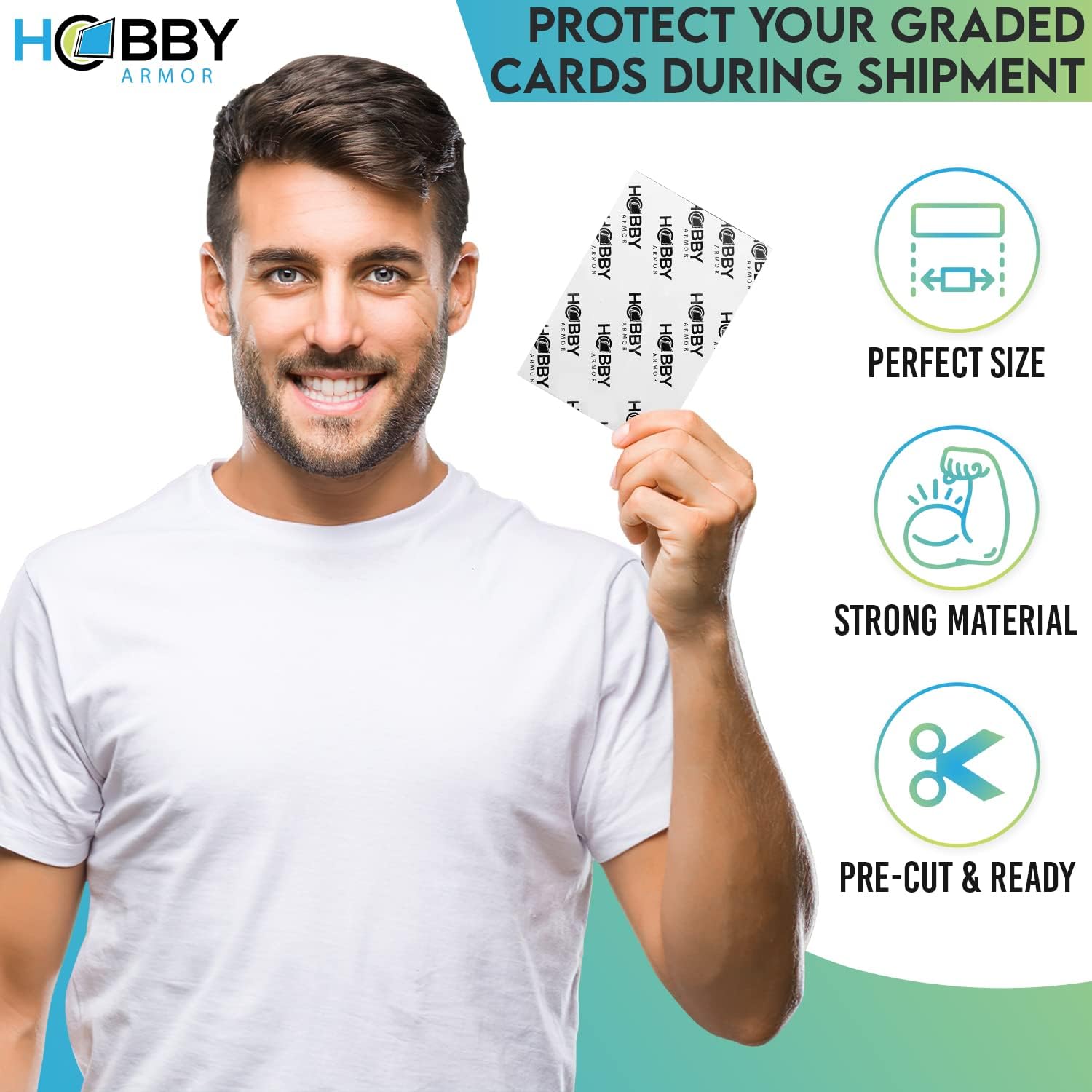 Hobby Armor Card Shipping Protectors Bundle – 100 Each 3.5x4.5 & 4x6 (200 Total)
