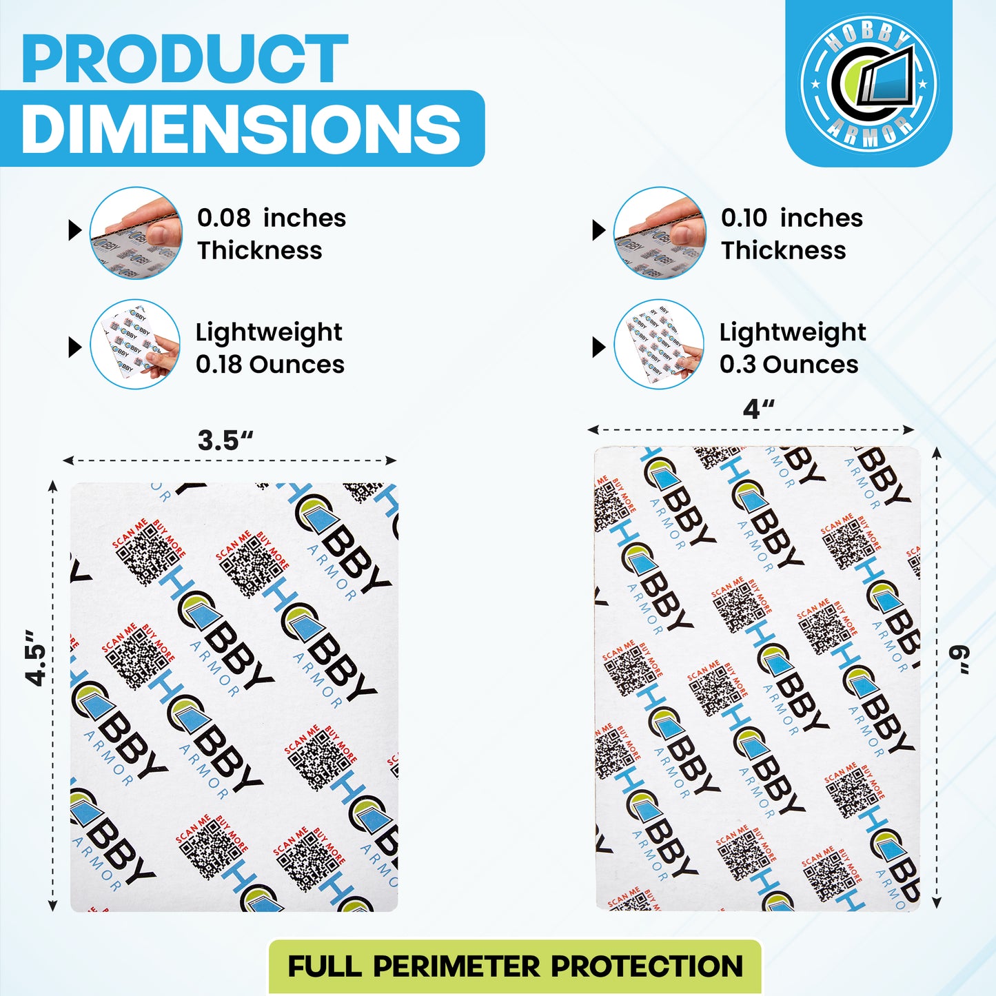 Cardboard Bundle - Card Shipping Protectors - 100 of Each Size