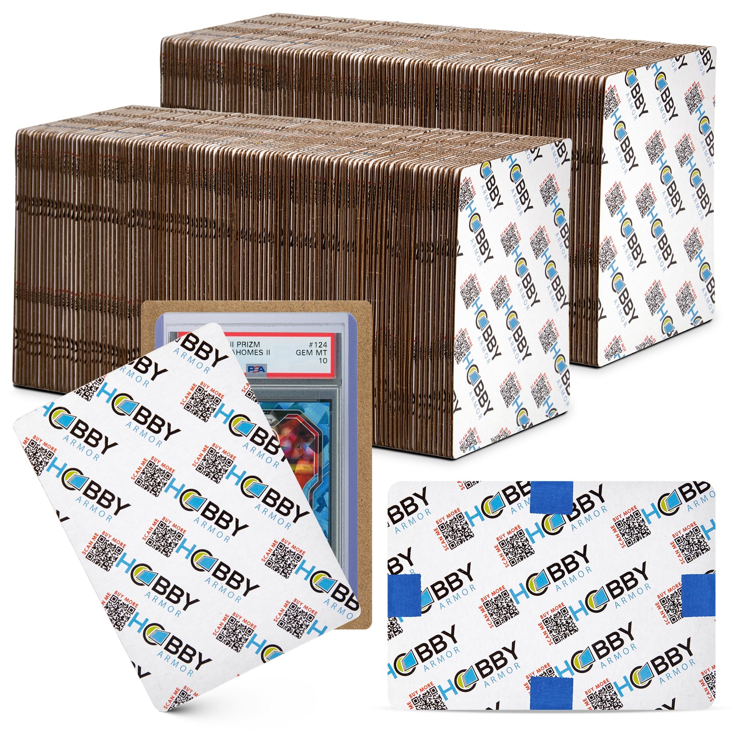 Cardboard Graded Card Shipping Protectors - 4" x 6"