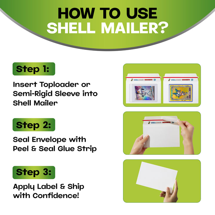 Safe Shell Envelope Shell Mailer Incognito Trading Card Envelopes - 7