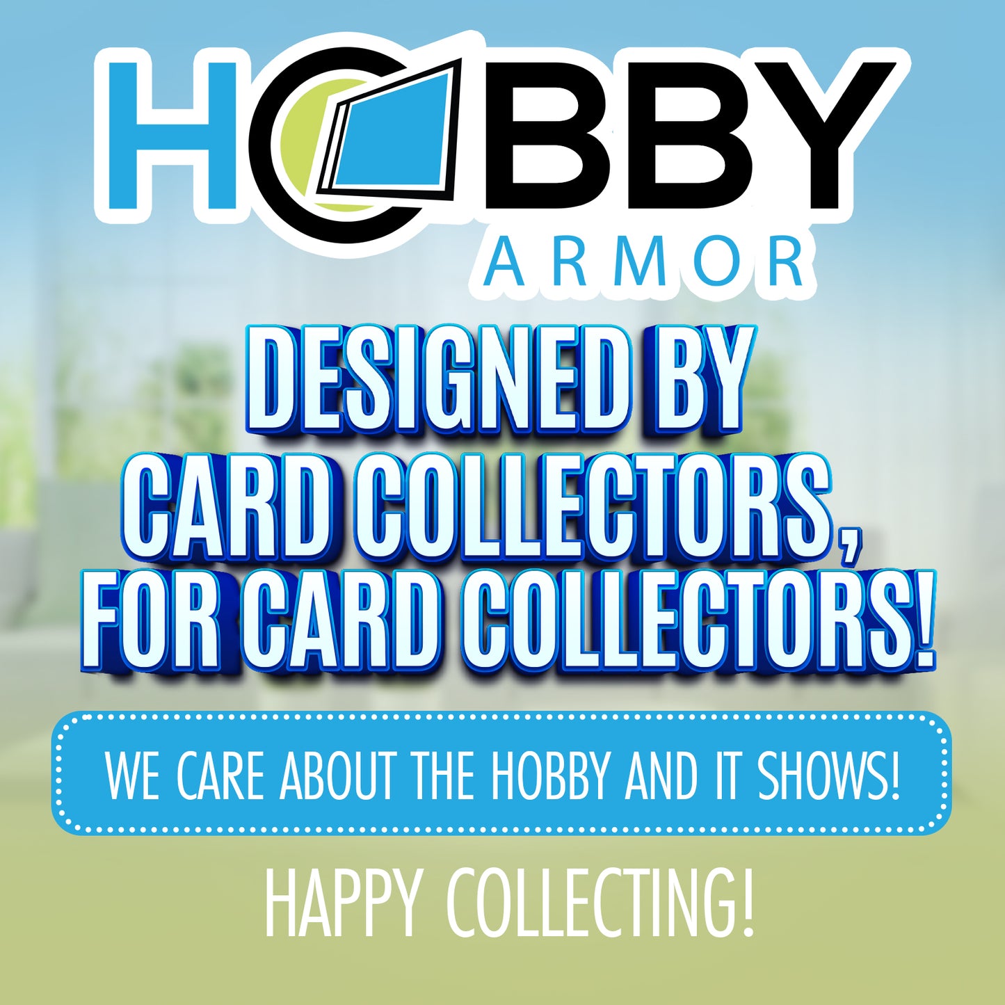 Hobby Armor Trading Card Protectors for Shipping 3.5" x 4.5" - Box of 100 & FREE Storage Box