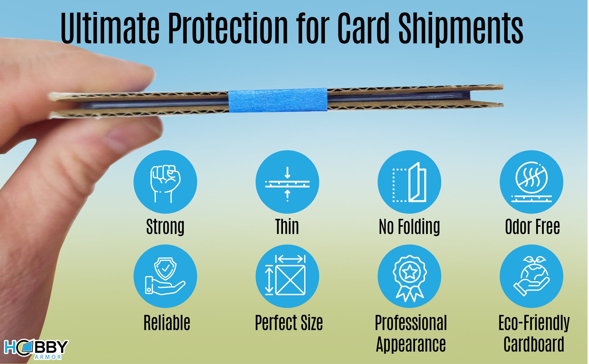 thumbnail image 2 of Hobby Armor Card Shipping Protectors Bundle – 100 Each 3.5x4.5 & 4x6 (200 Total) 2 of 2
